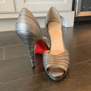 Christian Louboutin Silver Heels